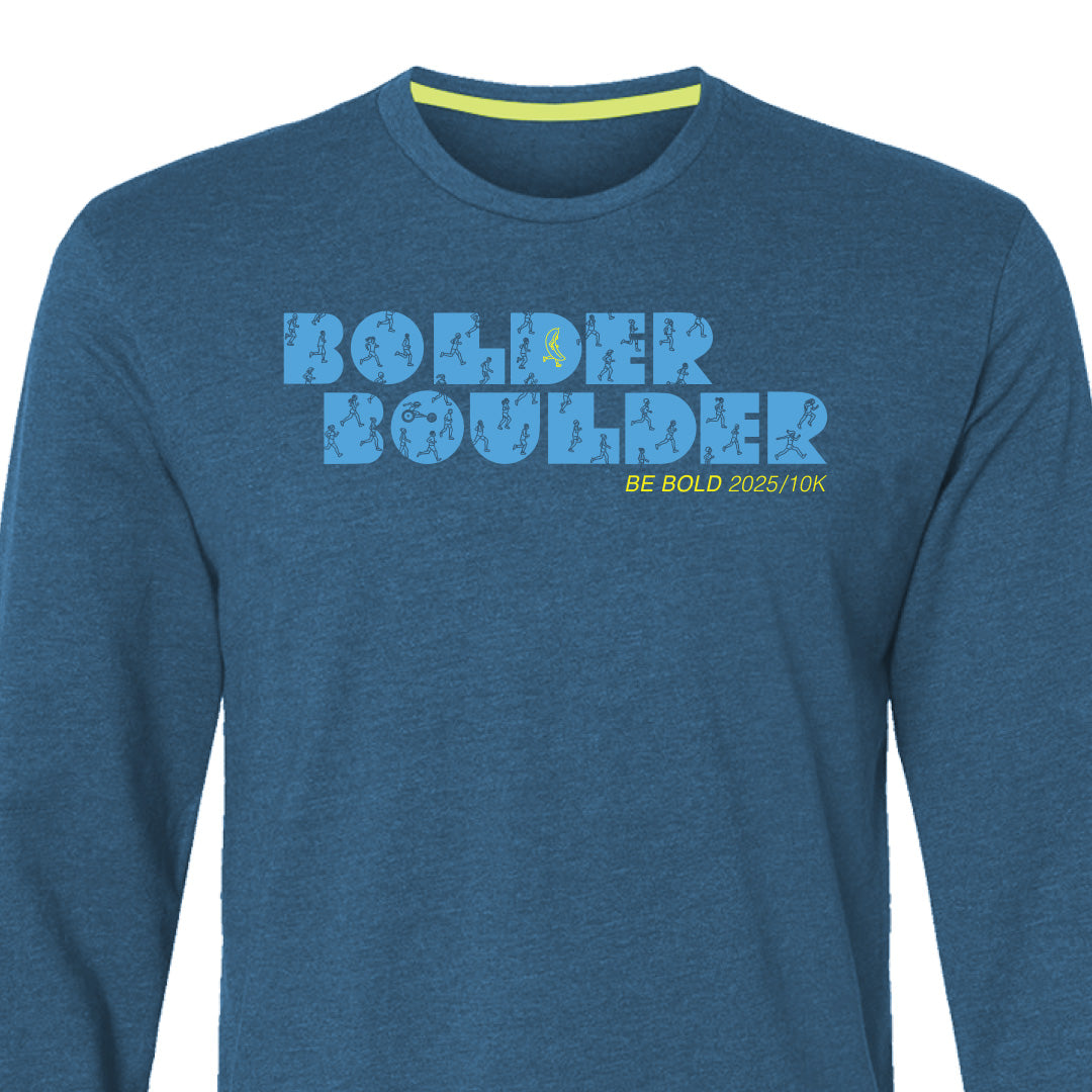 Official BOLDERBoulder Long Sleeve Shirt - Unisex Style