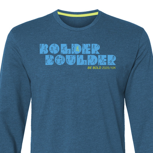Official BOLDERBoulder Long Sleeve Shirt - Unisex Style