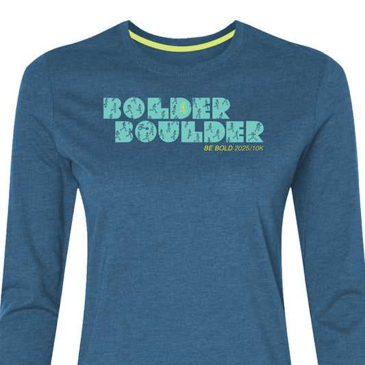 Official BOLDERBoulder Long Sleeve Shirt - Women's Style